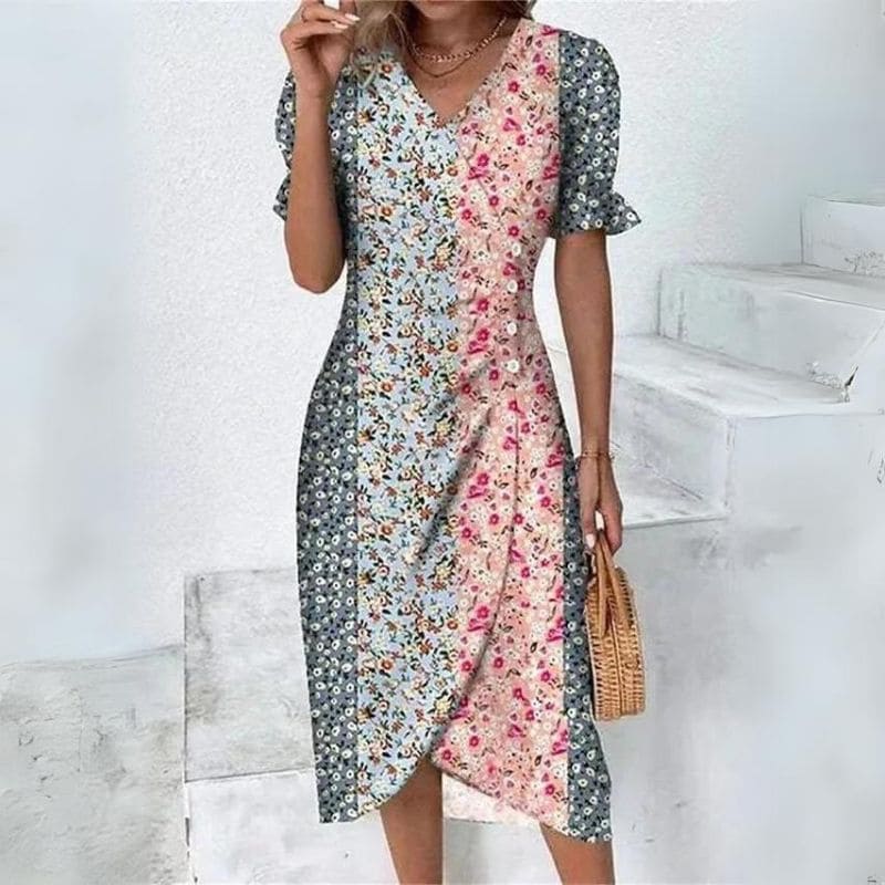 Vestido Midi Plissado Ricka