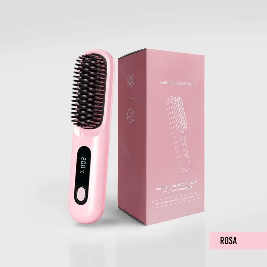 Escova Alisadora Portátil - BeautyMax Pro