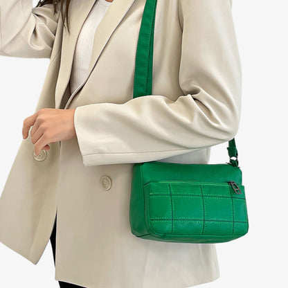 Bolsa de Couro  Feminina Transversal - Estilo Chic