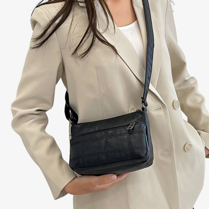 Bolsa de Couro  Feminina Transversal - Estilo Chic