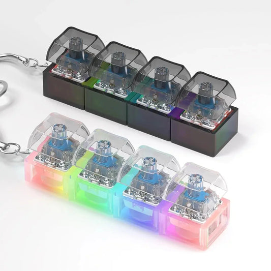 Chaveiro - Teclado Mecânico Alivia Estresse RGB
