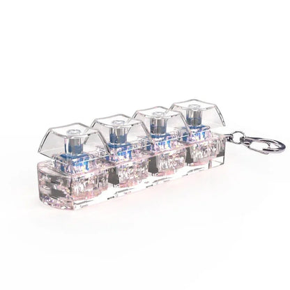 Chaveiro - Teclado Mecânico Alivia Estresse RGB