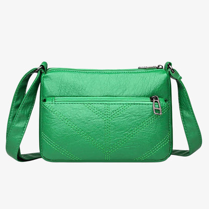 Bolsa de Couro  Feminina Transversal - Estilo Chic