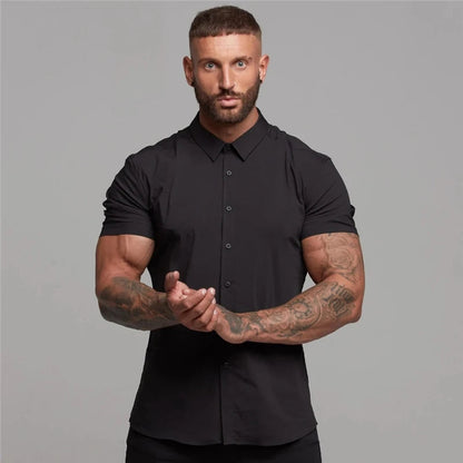 Compre 1 Leve 2 | Camisa Ultra Tech Social Manga Curta - Anti Amassado