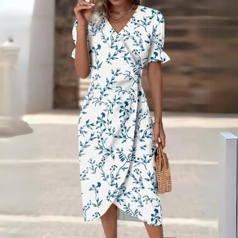 Vestido Midi Plissado Ricka