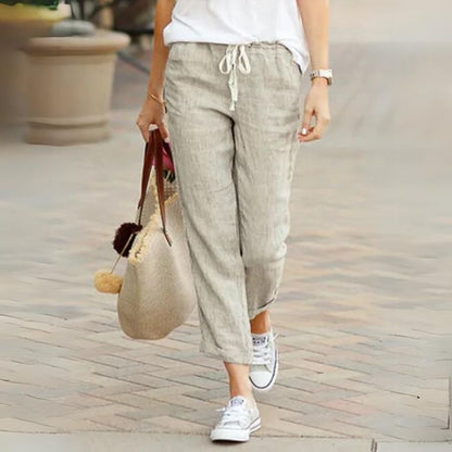 Calça Feminina De Algodão Manu