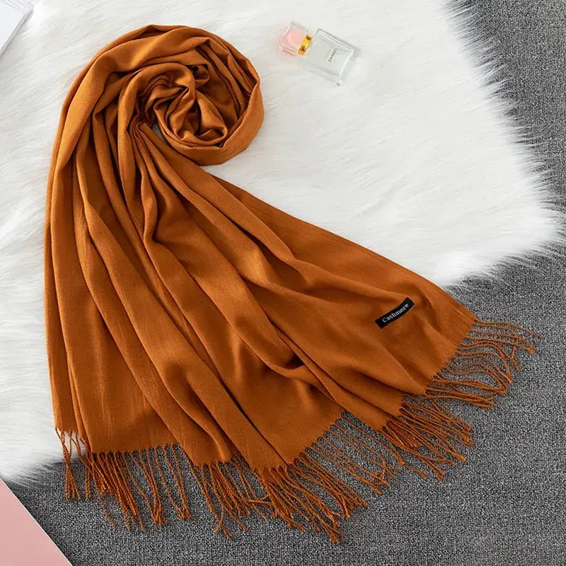 Cachecol Feminino Longo Cashmere