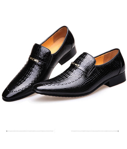 Sapato Social Masculino Mocassim de Couro - Aligator Style