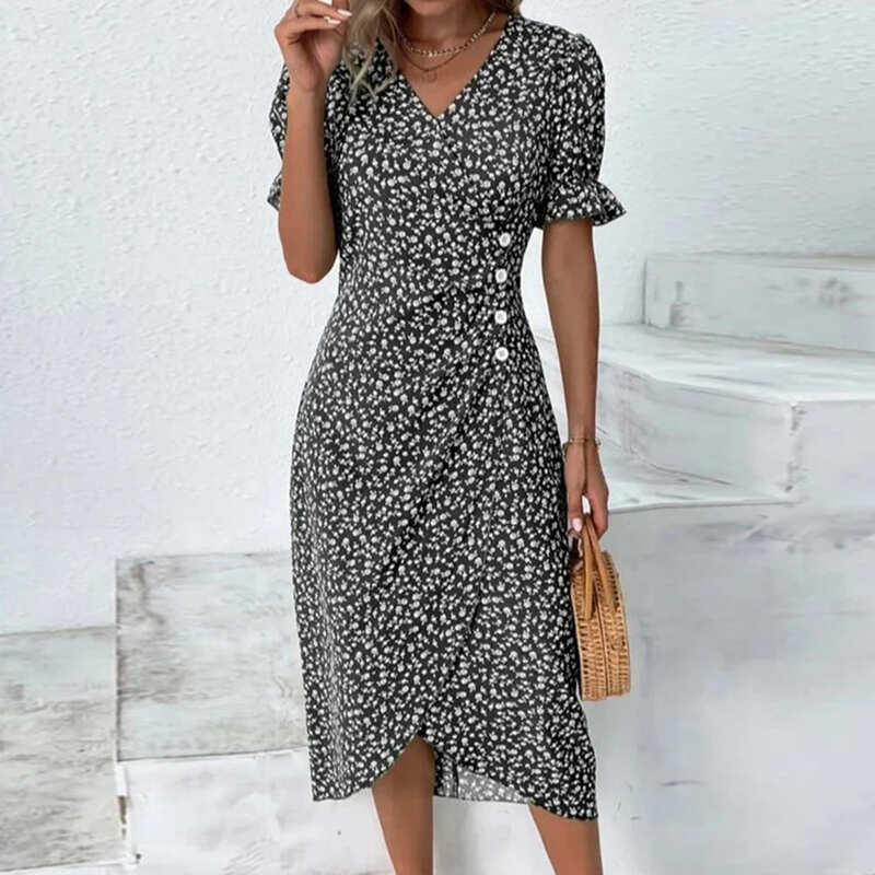 Vestido Midi Plissado Ricka