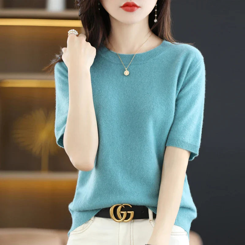 Blusa Feminina Manga Curta Darliane