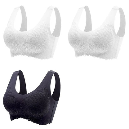 Kit 3 sutiã Confort 5D Alta Sustentação