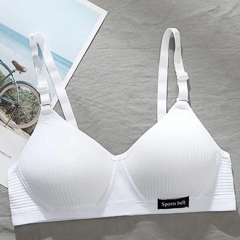 Kit 5 Sutiãs Feminino 90% Algodão Com Fecho  + 3 Aros Super Sonfortável