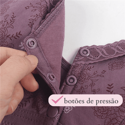 Sutiã de Algodão com Fecho na Frente- Soft Conforto
