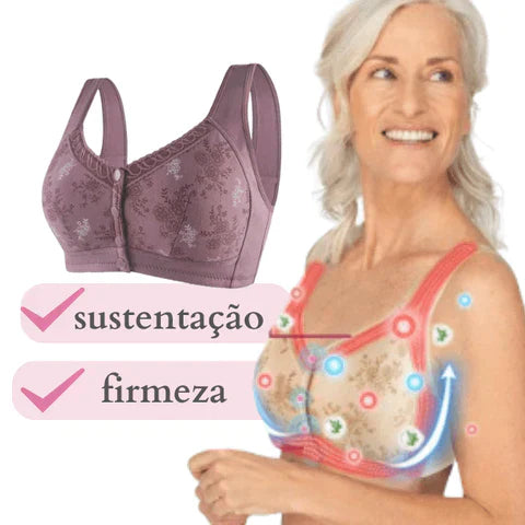 Sutiã de Algodão com Fecho na Frente- Soft Conforto