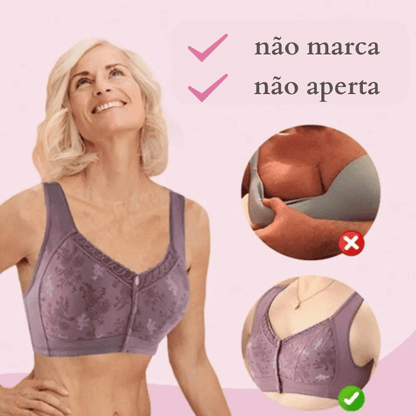 Sutiã de Algodão com Fecho na Frente- Soft Conforto