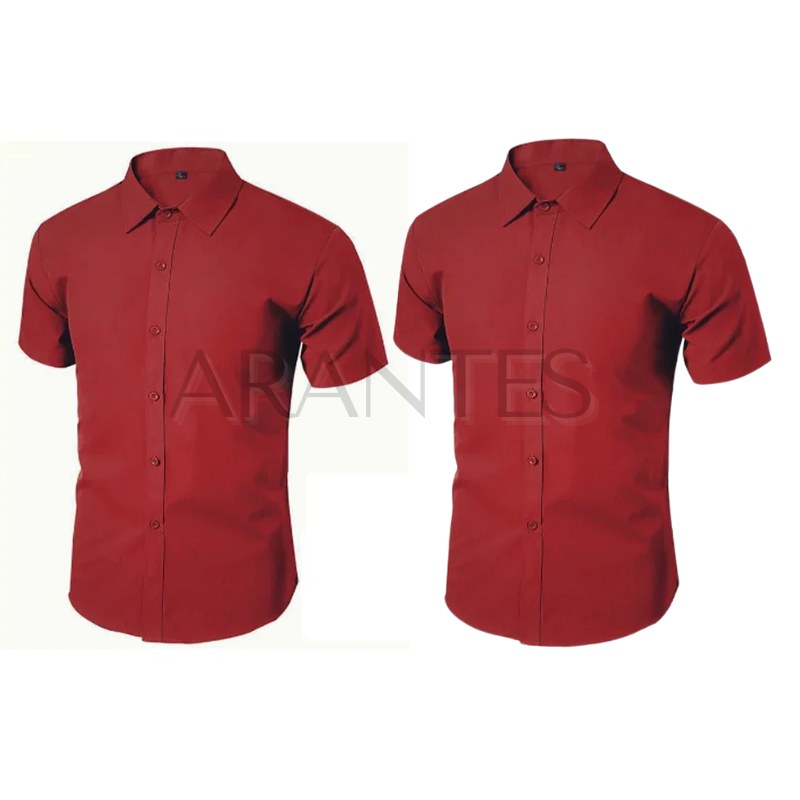 Compre 1 Leve 2 | Camisa Ultra Tech Social Manga Curta - Anti Amassado