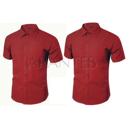 Compre 1 Leve 2 | Camisa Ultra Tech Social Manga Curta - Anti Amassado