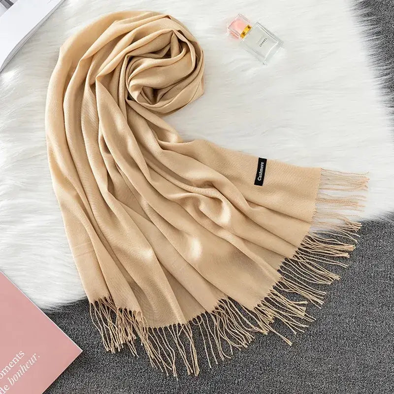 Cachecol Feminino Longo Cashmere